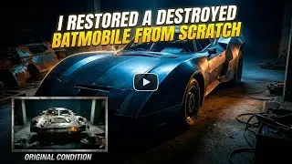 I Restored a Destroyed Batmobile from Scratch | Batman&rsquo;s Car Restoration (POV)