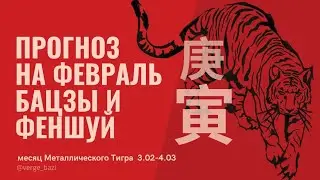 ПРОГНОЗ НА ФЕВРАЛЬ | Месяц Металлического Тигра 庚寅 | БаЦзы | ФенШуй |   