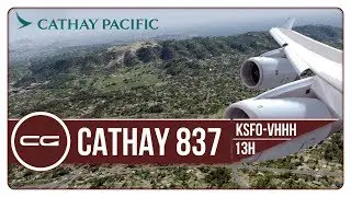 P3D v4 | KSFO (San Francisco) - VHHH (Hong Kong) | Cathay 873 | PMDG 747-400 QOTSII