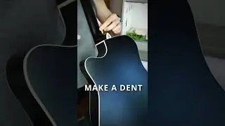 Strap Button Install on 12-String Acoustic Guitar #shorts #acousticguitar