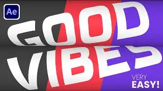 Creative Text Animation in After Effects - After effects tutorial | Easy Method!