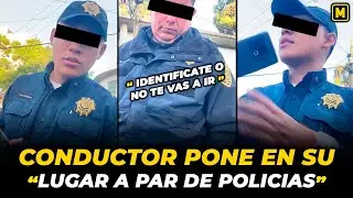 Ciudadano pone en su lugar a par de Policías Mañosos👮‍♂️👮‍♂️