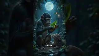 Unbreakable Bond Between a Dog and a Monkey! #shorts #ai #viral