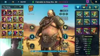 COACHING 2025 #25 CHEVALIER DE FEU HARD 7 &Agrave; 10 / RAID SHADOW LEGENDS FR