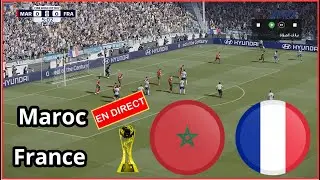 match Maroc vs France en direct Coupe du monde Simulation football Gameplay pc