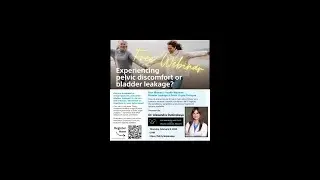 FREE ANONYMOUS WEBINAR on Urinary Incontinence and Pelvic Organ Prolapse #shorts