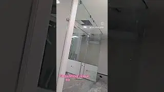 12mm glass /taffan glass /double /door/ and/ fix /office /partition  all glass fitting /#house #fb