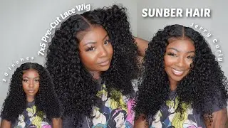 Must-have summer and vacation! Ultimate Beginner Friendly, Glueless Jerry Curly Wig | SunberHair