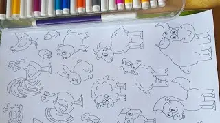 All animals drawing 🐕 🐈 🐏🐑 