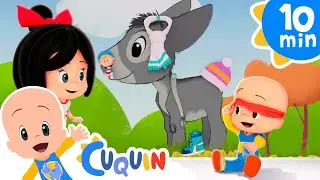 My dear donkey has a headache | Cleo & Cuquin | Kids | Songs