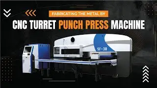 The  CNC Turret Punch Press Machine Makes The Metal Forming Into Different Shapes.