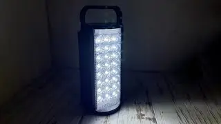 Кемпінговий ліхтар переносний 24LED, від АКБ або мережі, DL-2606 / Акумуляторна лампа для кемпінгу