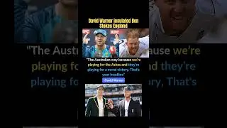 David Warner insulted Ben Stokes England #cricket #ashes #australia #england #uk #benstokes #usa
