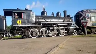 Stettler Alberta steam train departure