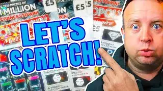 Trying MONOPOLY Millionaire Scratchcards! (UK Scratch Cards 2021)