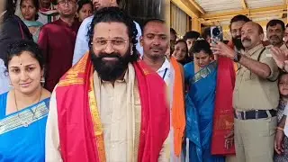 Rishab Shetty With Family Visits Tirumala | Rishab Shetty Craze In Tirumala