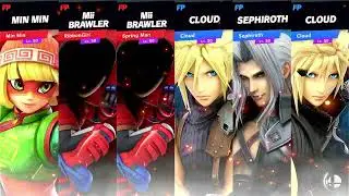 Super Smash Bros Ultimate Amiibo Fights 9 Request ARMS vs FF7