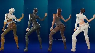 Fortnite I Lied I'm Sorry Emote Ciri The Engineer Lara Croft Padme Skin Thicc 🍑😱🔥 Who Won ?