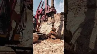 Pile foundation piling construction process