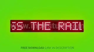 Do Not Cross the Railway Tracks Scrolling Red Dot Matrix LED Text Animation on Green Screen Seamless