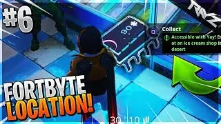 Fortbyte #6 Accessible With Yay! Emote At An Ice Cream Shop In The Desert (Fortnite Fortbyte Guide)