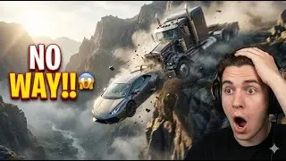 BeamNG  Extreme Height Drop Test | Cars Falling From Mountain | Realistic Crash Test | Vroomers Kido