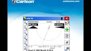 SurvCE 4.03, new graphic guidance for stakeout. Graphic leveling & calibration of