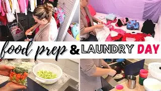 WORKING MOM PREP FOR THE WEEK | FOOD PREP AND LAUNDRY DAY | WEEKEND ROUTINE