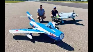 1/3 SCALE CARF MODELS MIG-17 (KINGTECH TURBINE) - 1/3 AIRWOLD YAK-11 (MOKI 250) LMA ELVINGTON - 2025