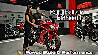 Bajaj Pulsar RS200 💥 | Power, Style & Performance Unleashed! #RS200 #BajajBike #pulsarpower #cars