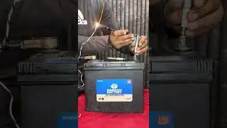Spark Plugs Checking With Battery #terminal #checking #spark #plugs #carrepair
