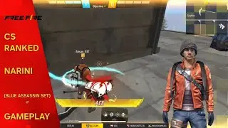 Free Fire | CS-RANKED | Narini | Blue Assassin Set ♂ | Gameplay