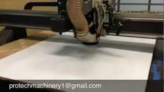 MultiCam 3000 Series 5x10 CNC Router with tool changer knife system multivision
