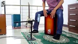 Cajon Vanperu Orange Yellow - VPR 106 // Koning Percussion