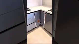 360&deg; Rotating Kitchen Shelf Corner #kitchencabinet #kitchendesign