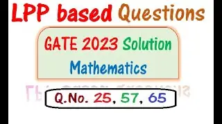 LPP based Solution | GATE 2023 Mathematics | Short Cut Tricks