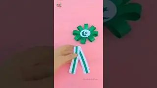Happy Independence Day 🇵🇰 ~14 August ~ Pakistan Army ~ Bicolour Badge #shorts #trending #badge#craft