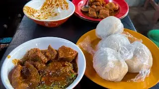 Eating fufu and pounded yam for breakfast - Streetfood in Ekiti - Ekiti S2 Ep5