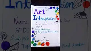 Art integration----topic on shape of s,p&d orbital #viral #paper design #youtubeshorts