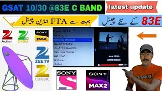 83E GSat Satellite Latest Update 2025 | gsat 30 c band channel list