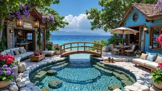 Ocean Breeze Jazz | Relaxing Minds And Relieve All Stress With Tranquil Jazz in Summer Cabin
