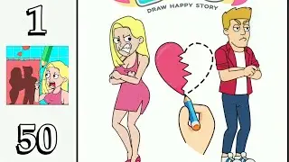 Draw Happy Story: Drawing Games - Dop Love Story - All Levels Answer (1-50) #1
