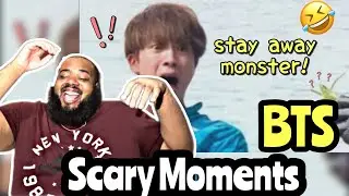 BTS Scared Moments [Scary BTS Experience] | REACTION | HILARIOUS