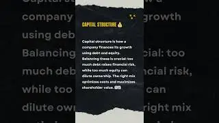 Master Corporate Finance: Capital Structure, Funding Strategies, and Smart Investments!