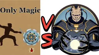 Shadow Fight 2 only magic  || Shadow vs titan eclipse mode