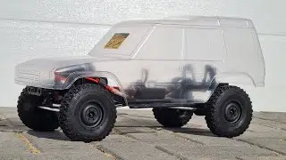 Прозрачный Land Rover Discovery ... Сборка новой шасси MST CFX-WS 4x4 на прямых мостах!