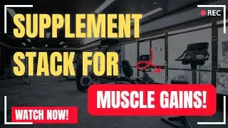Supplement Stack for - Muscle Gains 💪🏻🔥 #supplements #musclegain 