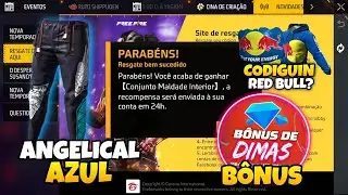 URGENTE!! CODIGUIN DA RED BULL? EVENTOS 2025, CAL&Ccedil;A ANGELICAL, B&Ocirc;NUS E MAIS - NOVIDADES FREE FIRE 