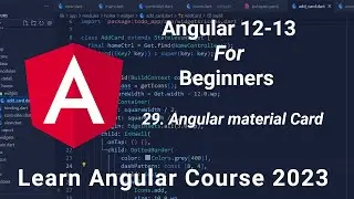 Class 26: Angular material card | Angular Tutorial For Beginners in Hindi 2023
