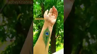 how to paint mor pankh on hand#short #dailyshorts #viral #trending #shortsvideo
